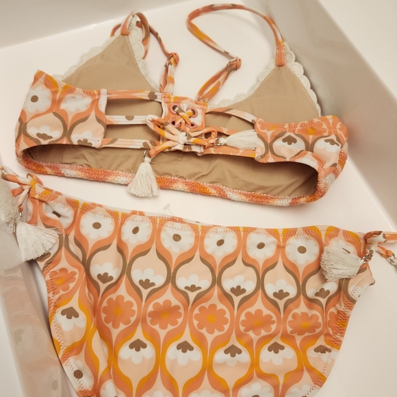 Shide Critters Summer Sorbet Girls Crochet Tie Back Bikini Size 16 NWOT - Picture 6 of 8